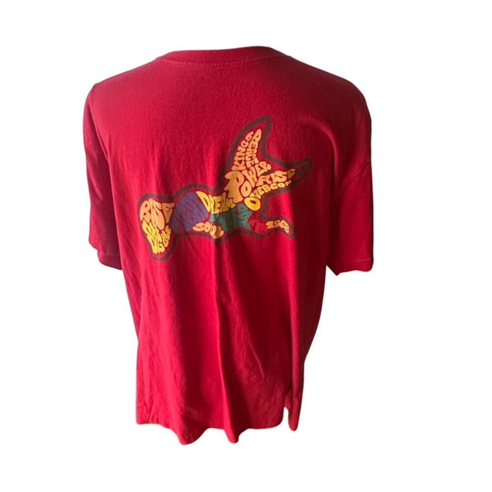 AKOO Men’s Red Snobby Fox Graphic T-Shirt – Size XL